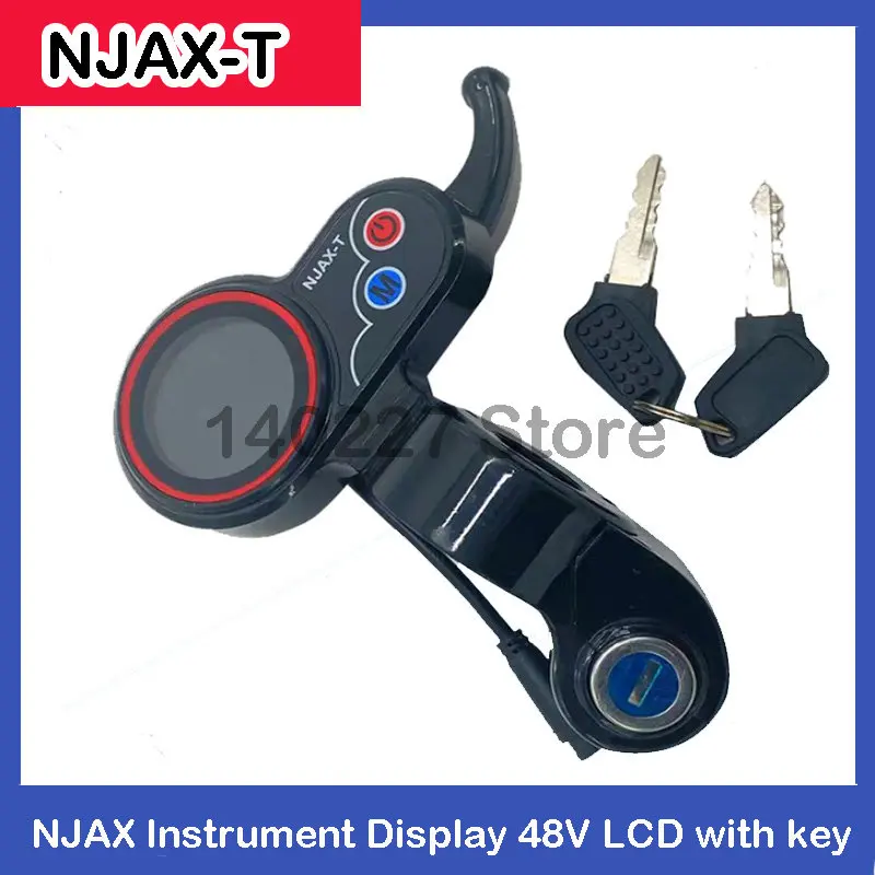 NJAX Instrument Display 48V LCD with key For Electric Scooter Accessories