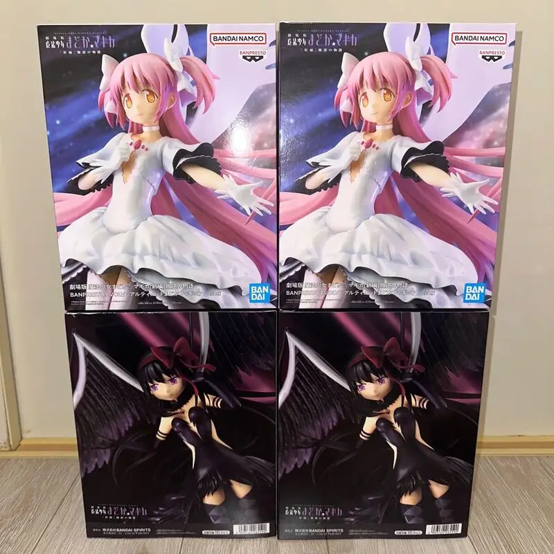 In Stock BANPRESTO Puella Magi Madoka Magica The Rebellion Ultimate Madoka Devil Homura PVC 20CM Anime Action Figures Model Toy