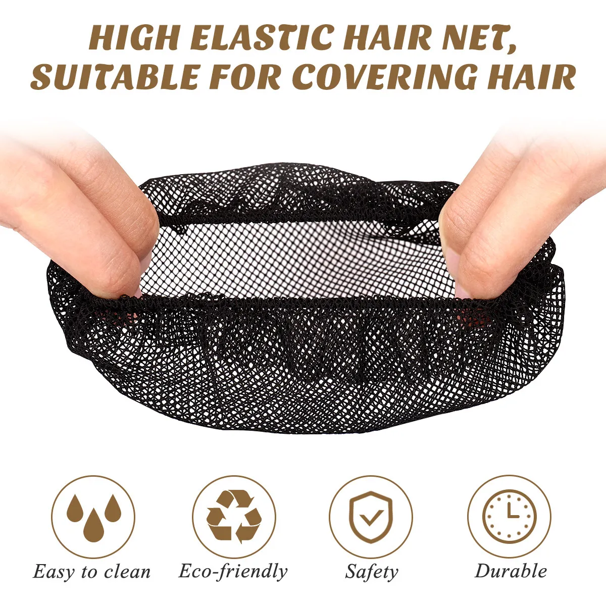 Redes para moños de ballet, redes invisibles para el cabello, ligeras, transpirables, reutilizables, cubiertas elásticas para moños, para danza, gimnasia, patinaje, 5 uds.