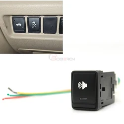 Car Power On Off Front camera Horn Push Button LED Switch For Nissan X-Trail T32 2014-2020 Qashqai J11 2015 Accessories
