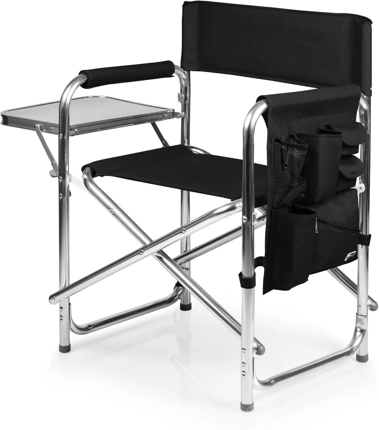 

Foldable Outdoor Chair with Side Table, Padded Seat for Camping, Beach & Sports, Supports 300 lbs