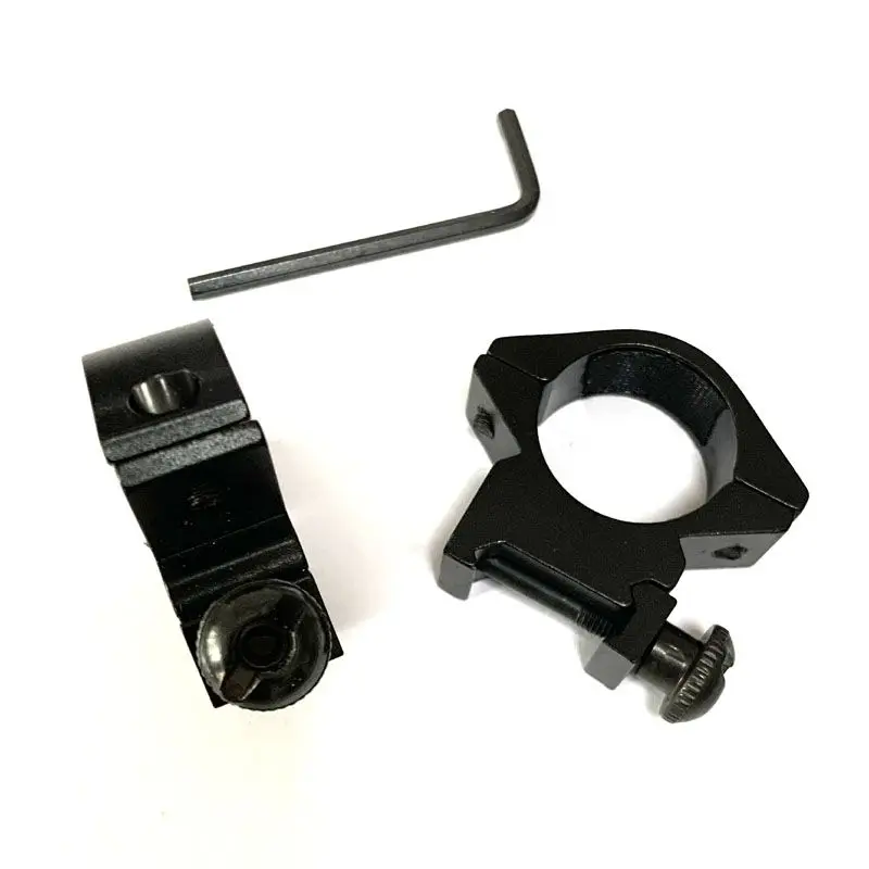 Pair 25DK 25.4mm Tactical Scope Mount Gun Flashlight Ring Track Clamp Hunting Rifle Optical Mirror Laser Sight Mounts 20mm Rail