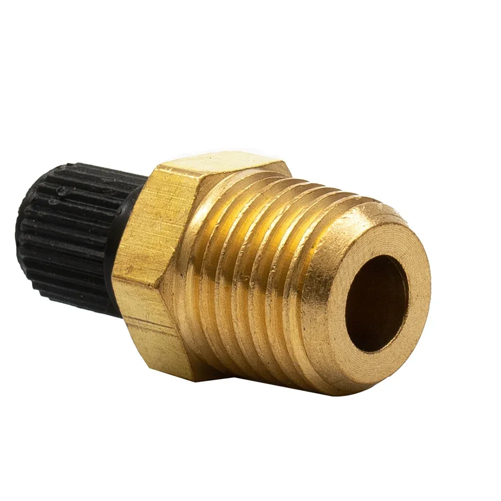 1/4 Polegada npt sólido niquelado latão compressor de ar ta-nk válvula de enchimento macho para acessórios de ferramentas elétricas pneumáticas