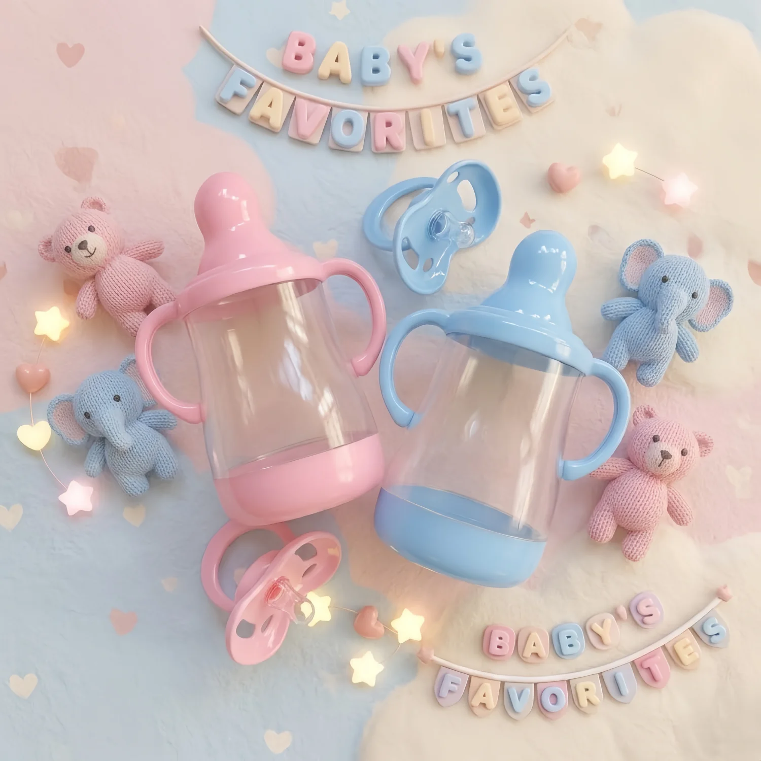 Cute Reborn Doll Pacifier And Nursing Bottle Dummy Pacifier New Reborn bebe Dolls Supplies Dummy Nipples DIY Toy For Reborn Doll view 2