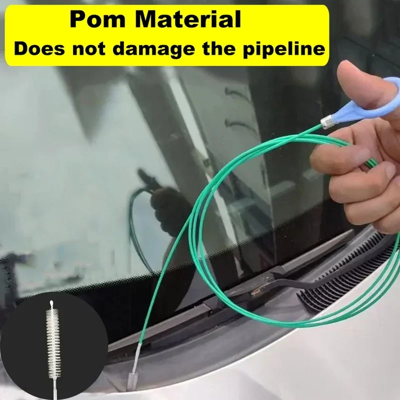 ISGTDRM 3m/5m Car Drain Dredge Cleaning Brush Auto Sunroof Drain Hole Clog Brush Long Hoses Cleaning Tool