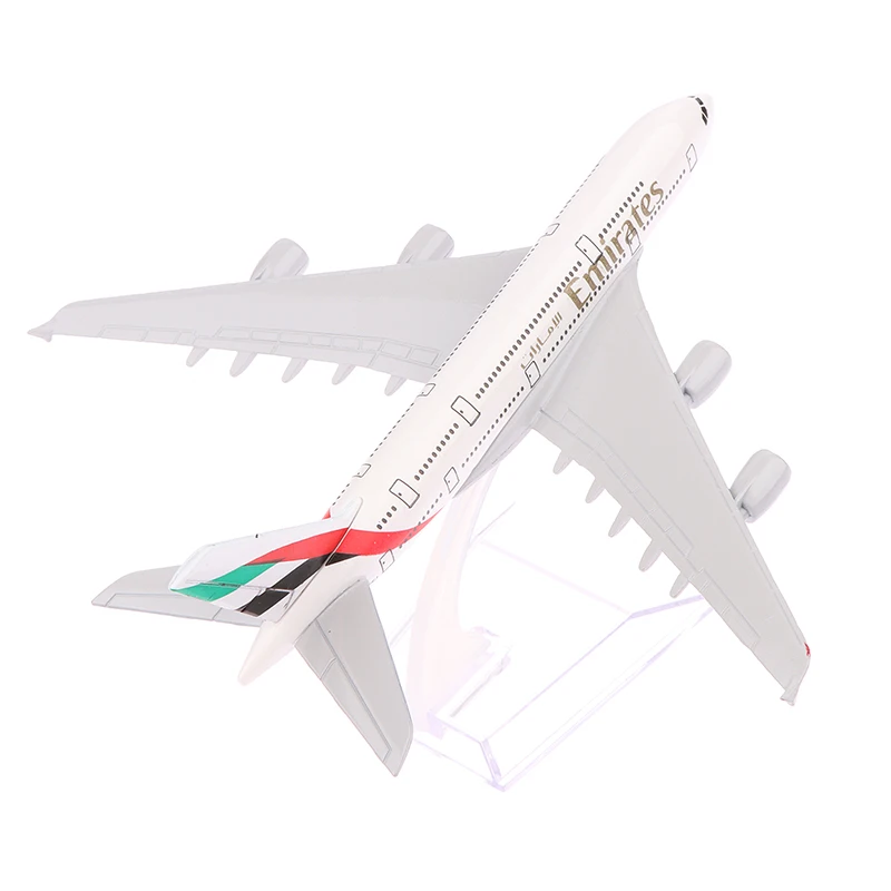 16cm 1:400 Metal Aircraft Replica Emirates Airlines A380 Airplane Diecast Model Aviation Plane Collectible Toys for Boys 1pc