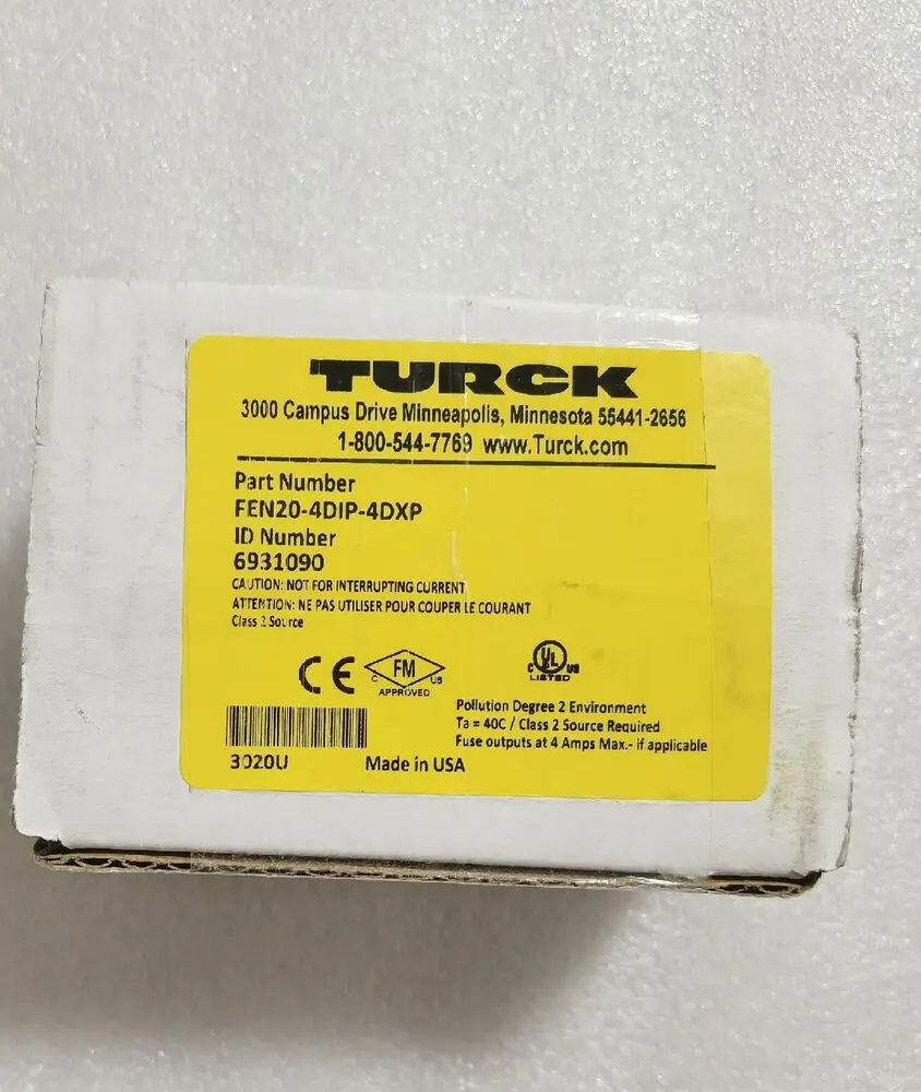 

TURCK FEN20-4DIP-4DXP 6931090 BRAND NEW IN OPEN BOX /EMS