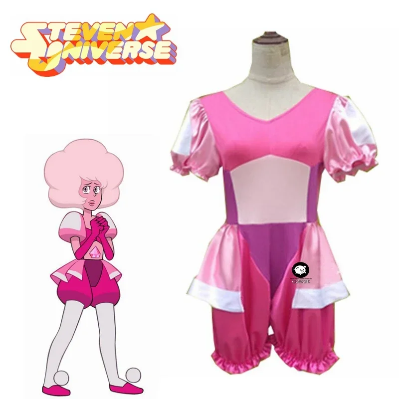 

Steven Universe the Great Diamond Authority Homeworld Gem Pink Diamond Outfit Halloween Cosplay Costume