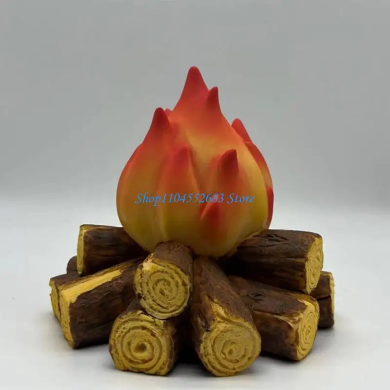 Y6GD مصباح LED واقعي لتأثير اللهب الليلي مقلد للنار الفحمي