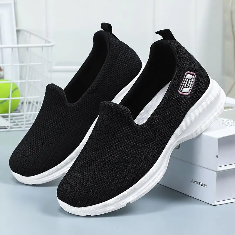 Bahar kadın loafer\'lar rahat kadın ayakkabı üzerinde Sip bale daireler çorap Sneakers tenis Zapatilas Mujer kadınlar rahat ayakkabılar