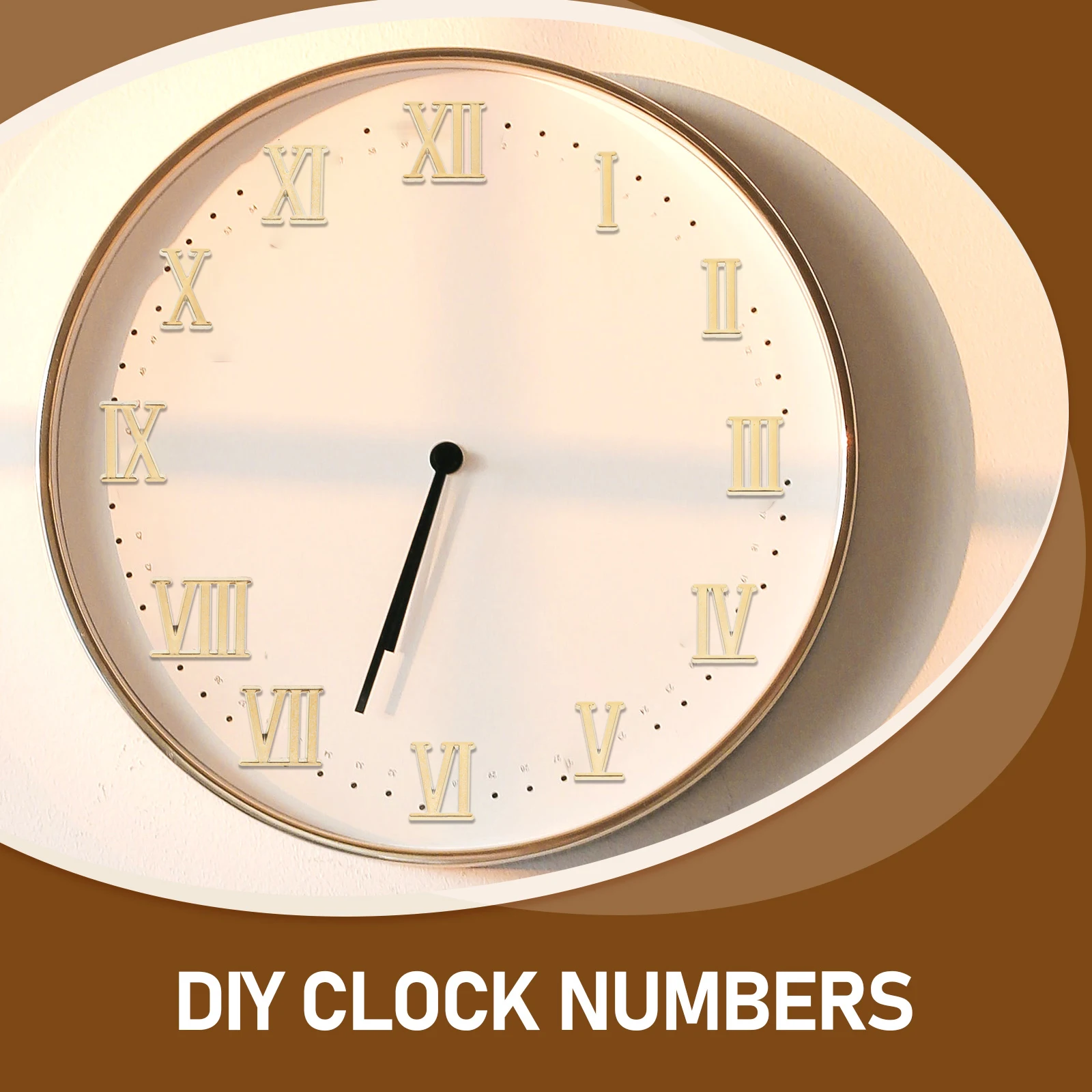 

5 set 5 Sets Numbers Repairing Accessories Roman Wall Parts Clock Numerals Replacement Parts For Diy Clock Repair Mechanism