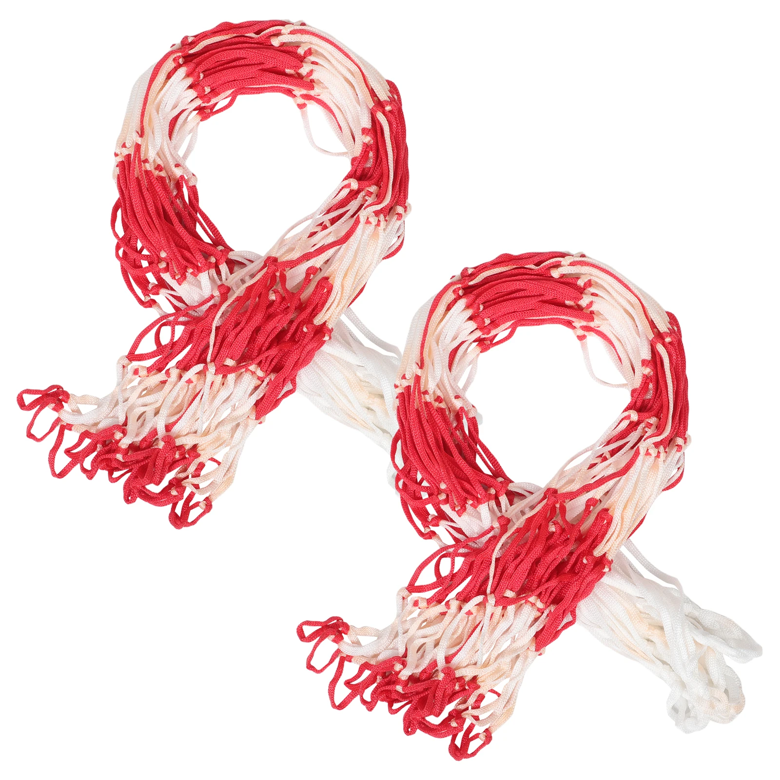 

2 Pcs Football Net Bag Storage Mesh Holder Bold Organizer Basketball Carry Pouch Red Child