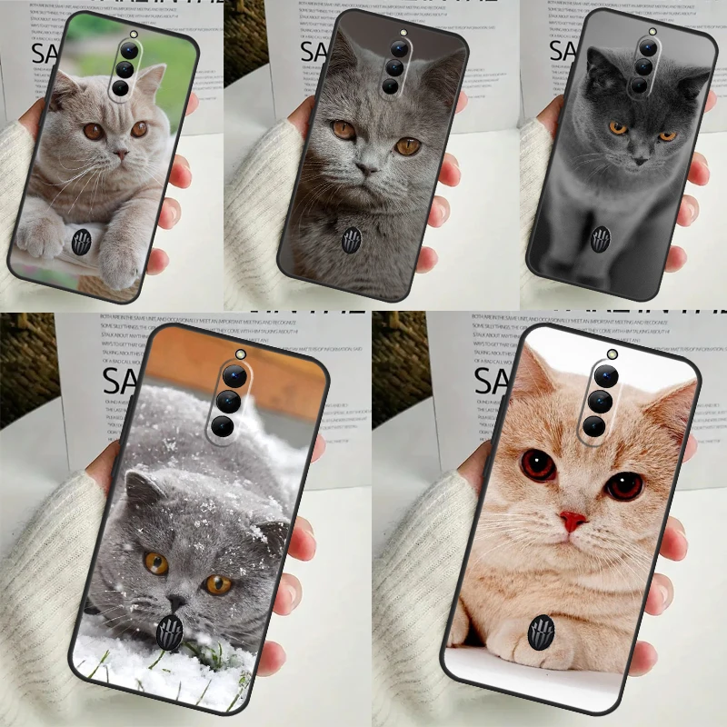 British Shorthair Cat Case For Red Magic 9 8S 8 Pro Plus Cover For ZTE Nubia Red Magic 6S 7S 6 7 Pro 6R 5S 5G