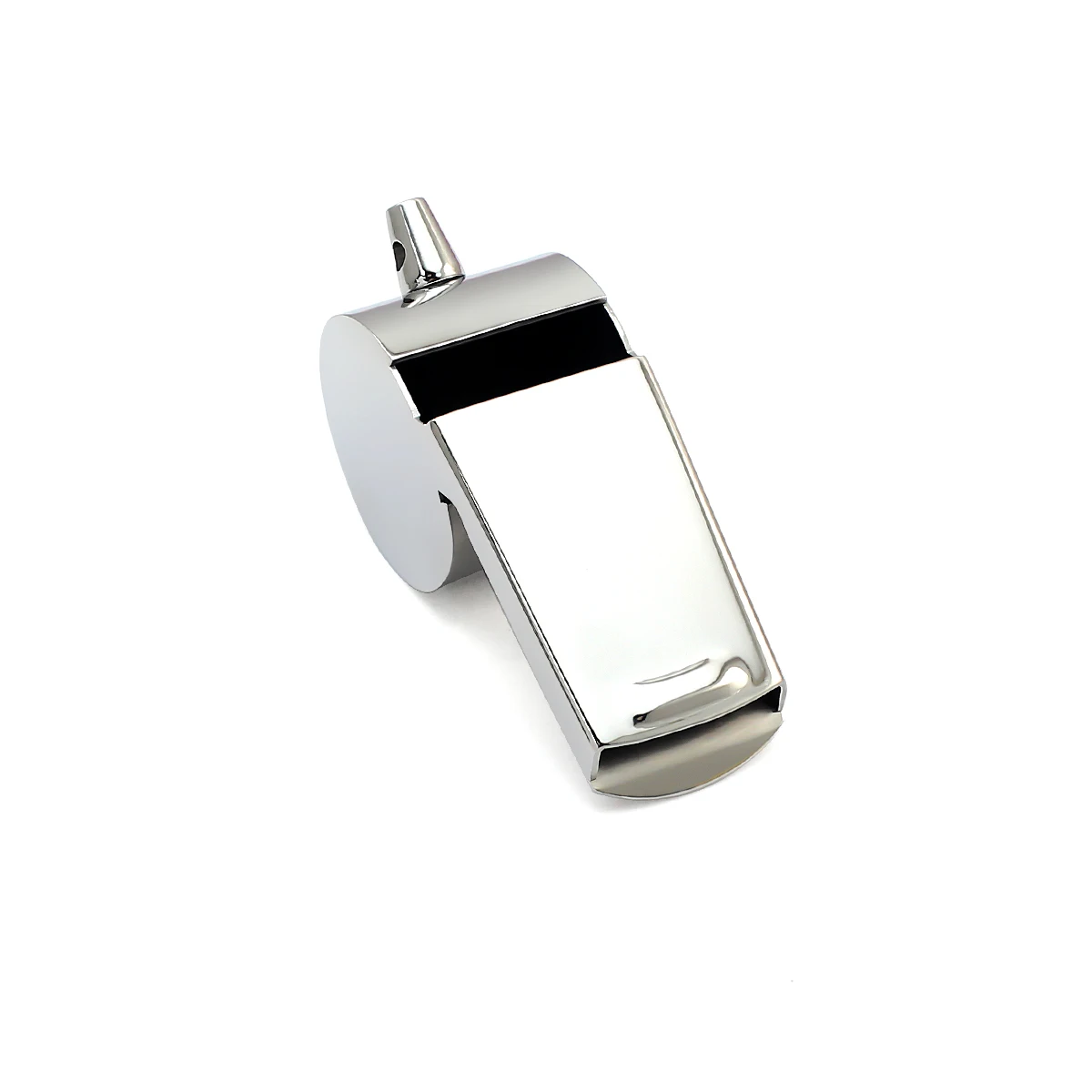 High Polished Stainless Steel Coach Whistle Pendants Custom Logo Referee Whistle Neck Strap Gift Pack Soccer Basketball Sports