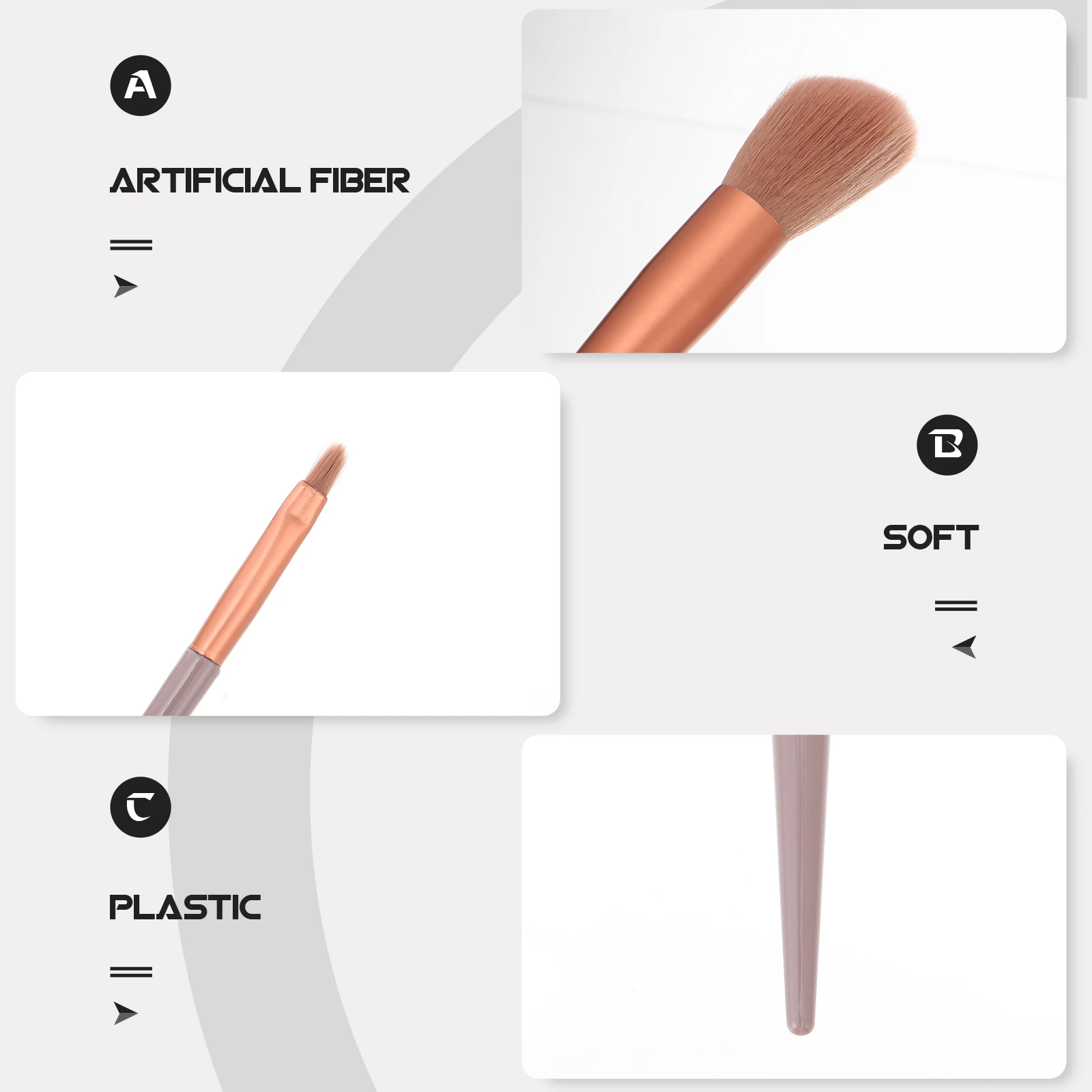 1 conjunto de pincéis de maquiagem profissional cosméticos aplicador de pó rosto ferramentas de beleza blush sombra portátil alça longa artificial