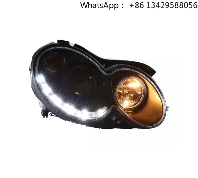 Mercedes W209 Headlight Assembly 2004_2009 CLK200/230/280/320/350 LED Tear Eye Modified Xenon Lamp Lens High Beam Halogen Lamp