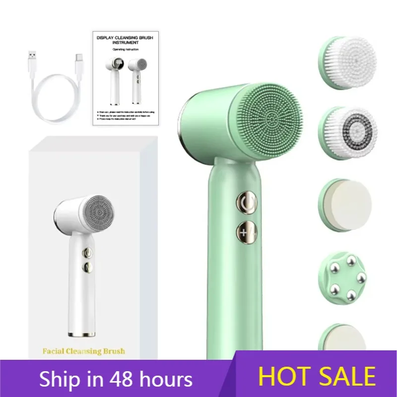 

YTYIN 2024 Face Wash Care Products Facial Electric Cleansing Brush Beauty Facial Brush Electric