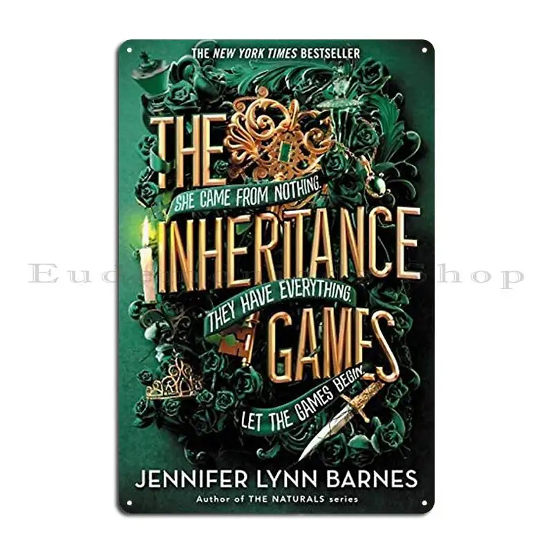 The Inheritance Games Metal Plaque Poster Rusty Wall Mural Cinema Printing Tin Sign Poster