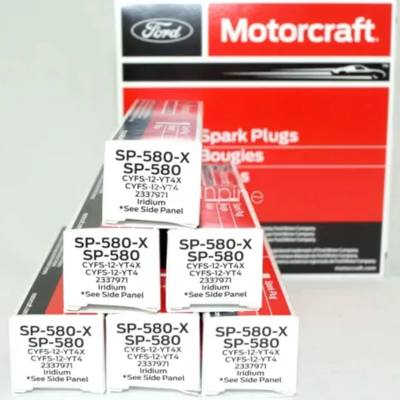 6PCS CYFS12YT4X  SP580 Genuine Iridium Spark Plug For Motorcraft SP534 SP580X CYFS12YT4X