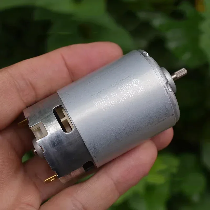 Mabuchi RS-550 6531 Motor DC 18V 23500RPM High Speed Power Large Torque Motor Knurled Shaft DIY Electric Drill Tools