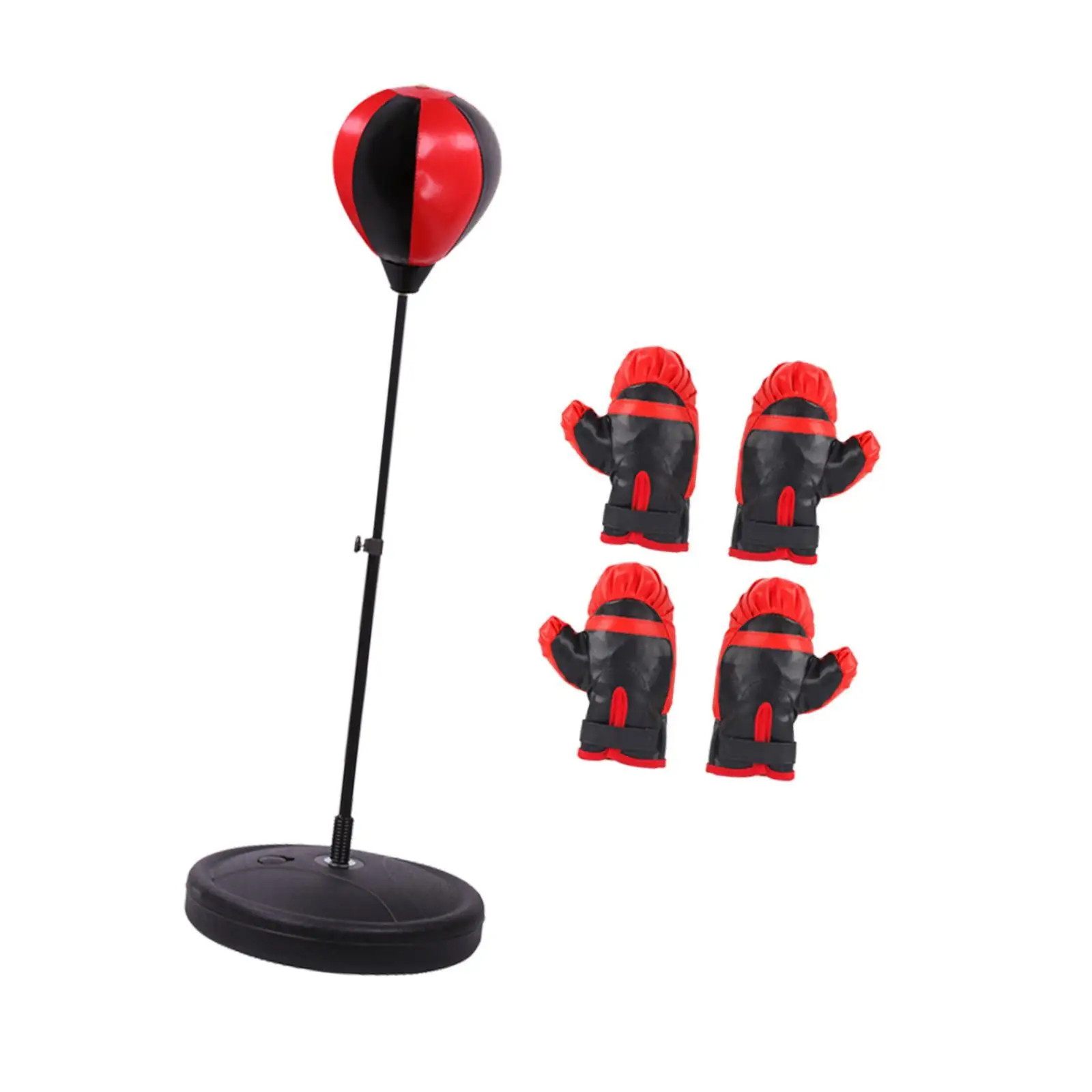 Boxing Reaction Ball Freestanding Height Adjustable Speed Ball Fitness Equipment for Hand Eye Coordination