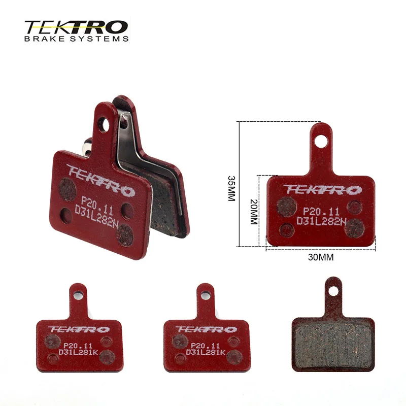 TEKTRO P20.11 E10.11 Brake Pads Disc Brake Pads MTB Brake Pads Metal Ceramic Disc Brake Pads For Shimano M335 M395 Cycling Parts