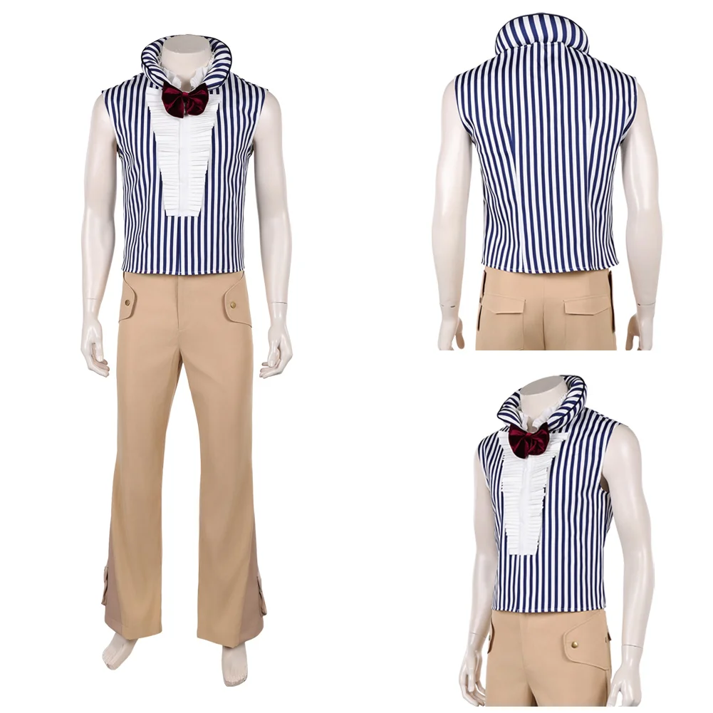 

Костюм для косплея Пирата Мистера 3 из аниме One Piece (2026), мужской, для Хэллоуина, карнавала, вечеринок, ролевых игр, с брюками и верхом