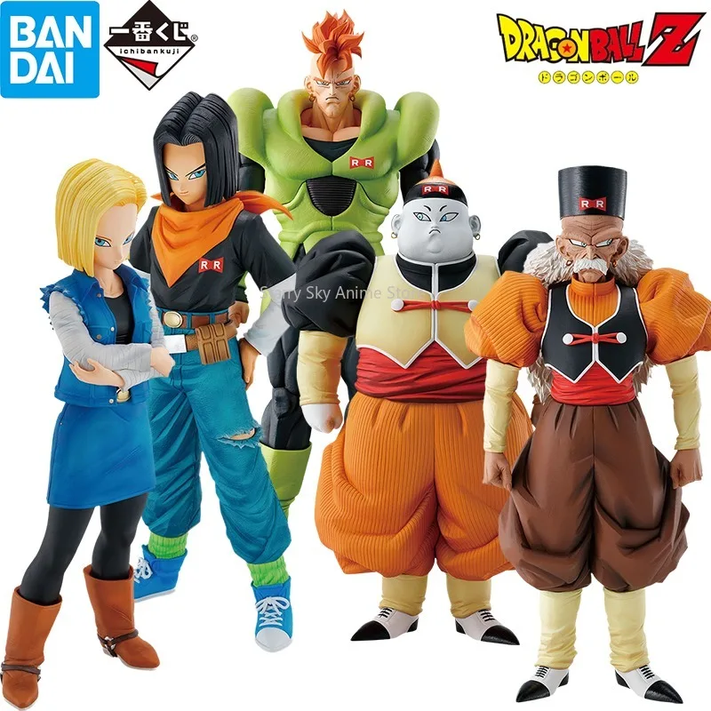 In Stock MASTERLISE BANDAI ANDROID 16 17 18 19 20 Dragon Ball Ichiban Kuji Figures Anime Action Model Figurals Brinquedos Toys