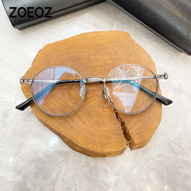 

Designer Eyeglasses Vintage round Myopia Glasses Rim Specctacle Frames Women Eyeglasses Frames for Men Titanium Frame Glasses