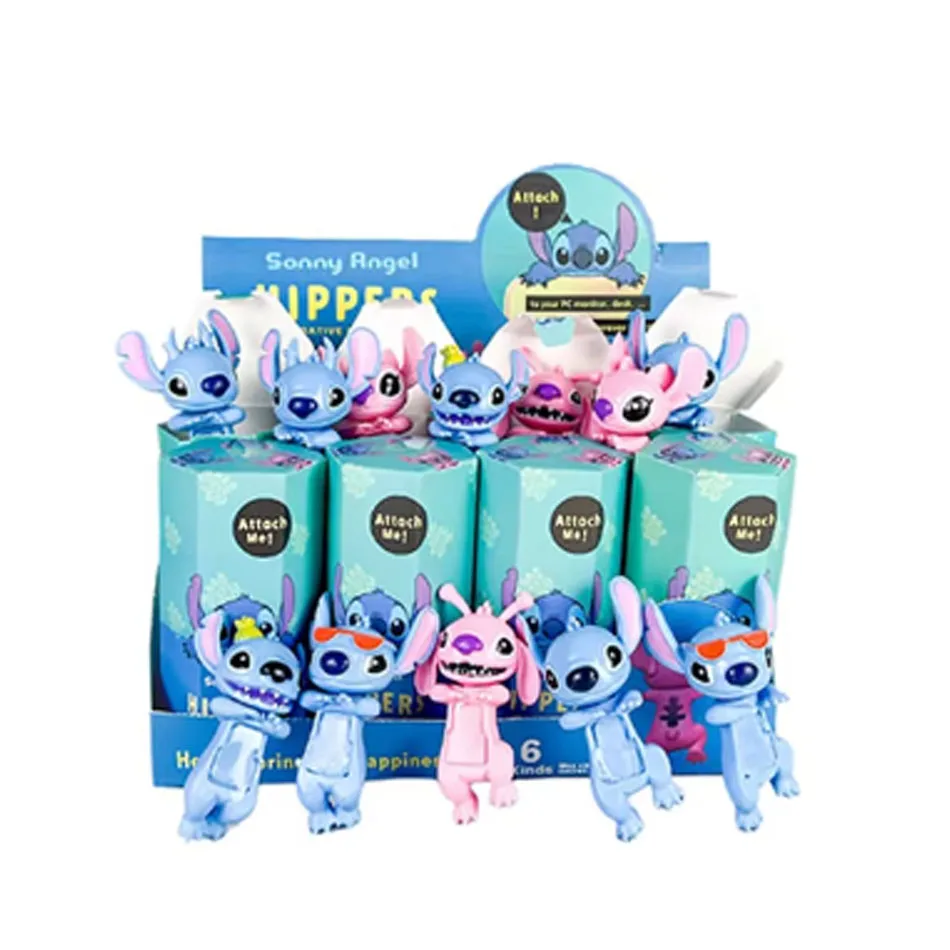 Caja ciega sorpresa de la serie Stitch 2025, caja ciega misteriosa de Ángel para fiesta, figuras de Anime bonitas, regalos de navidad, modelo de muñeca, juguetes para niños