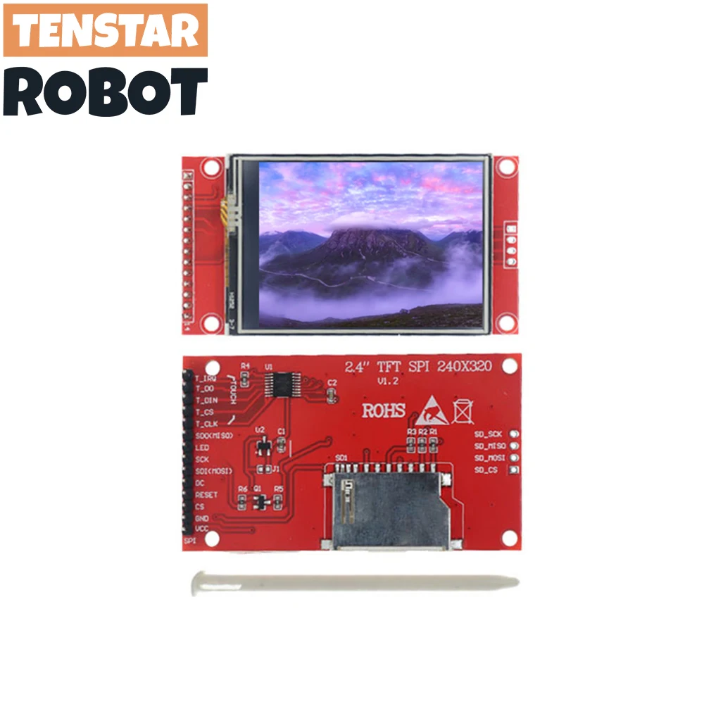 2.4 2.8 Inch SPI TFT LCD Touch Panel ILI9341 Chicp Serial Port Module With PBC  240x320 SPI Serial Display With Touch Pen