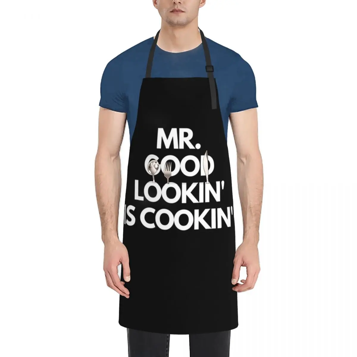 

Mr. Good Lookin' Is Cookin' Apron Utensils For Kitchen Chef jacket men christmas decoration Apron