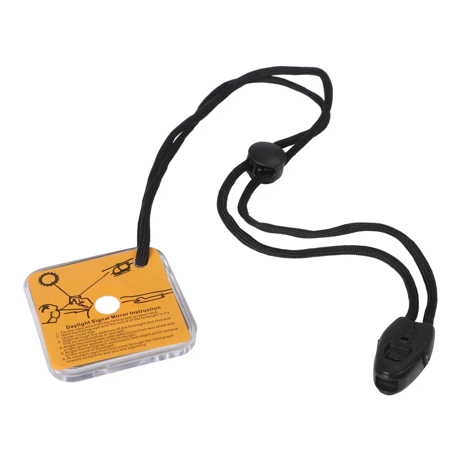 For Rescue Signaling Hiking Accessory Signal Mirror Multi-function Survival Accessory Wear-resistant Structure