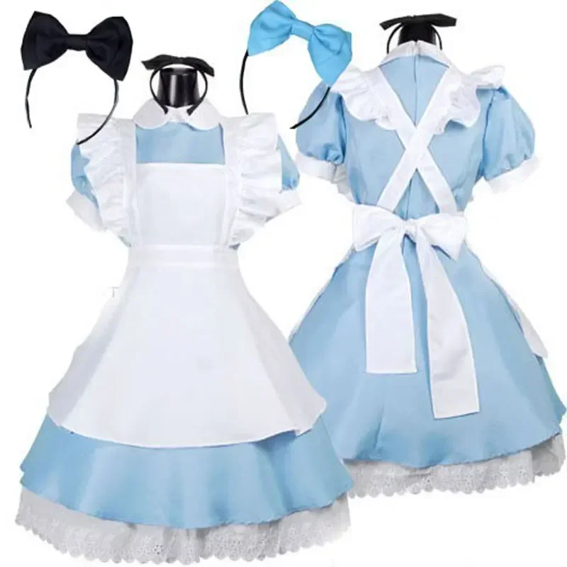 Lolita Jurken Meid Outfit Cosplay Kostuum Fantasia Carnaval Schort Jurk Halloween Kostuums Voor Vrouwen