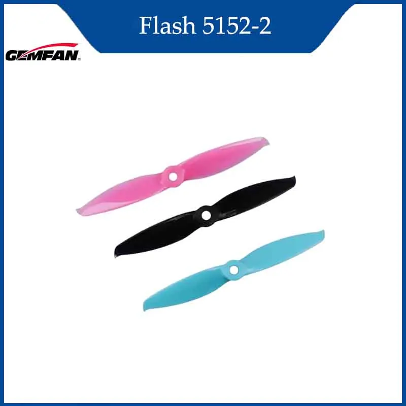 Gemfan Flash 5152-2 5.1x5.2 hélice à 2 pales pour moteur 2205 2206 2306 Drone de course FPV longue portée CW CCW accessoire 2 paires RC