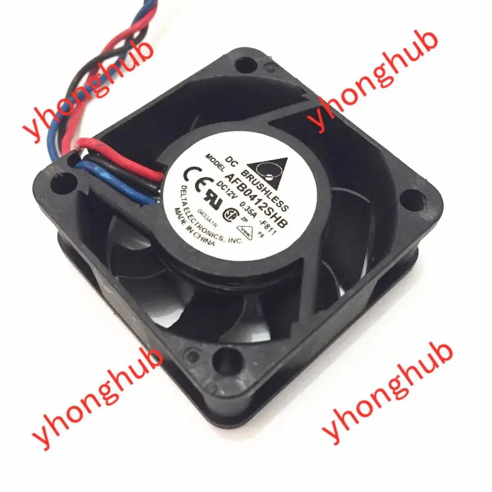 

Delta Electronics AFB0412SHB F811 DC 12V 0.35A 40x40x15mm Server Cooling Fan
