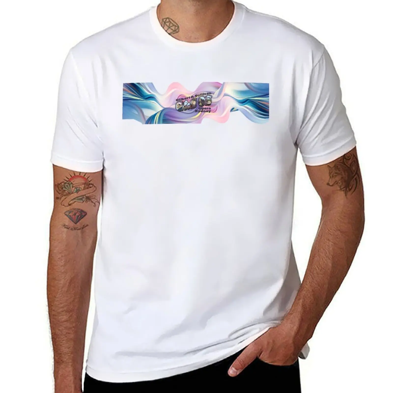 

GSOS Wave Banner T-Shirt man t shirt heavy cotton t shirts cotton 100% t shirt custom print T-Shirt