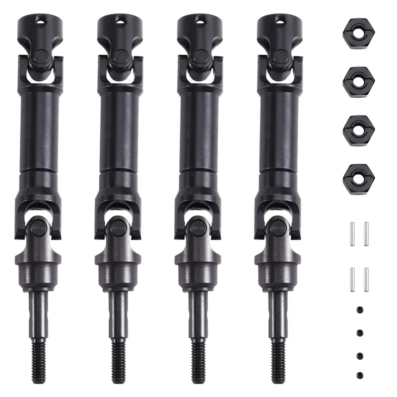 

ABWE-RC Car Accessories Upgrade Kit- CVD Front And Rear Universal Drive Shafts+ Couplings For Traxxas Mini Maxx Models