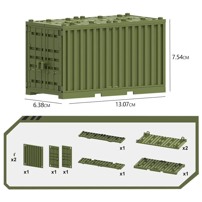 MOC-Mini bloques de construcción multifunción, contenedor educativo, modelos ensamblados, Compatible con ladrillos pequeños, juguetes para niños, regalos