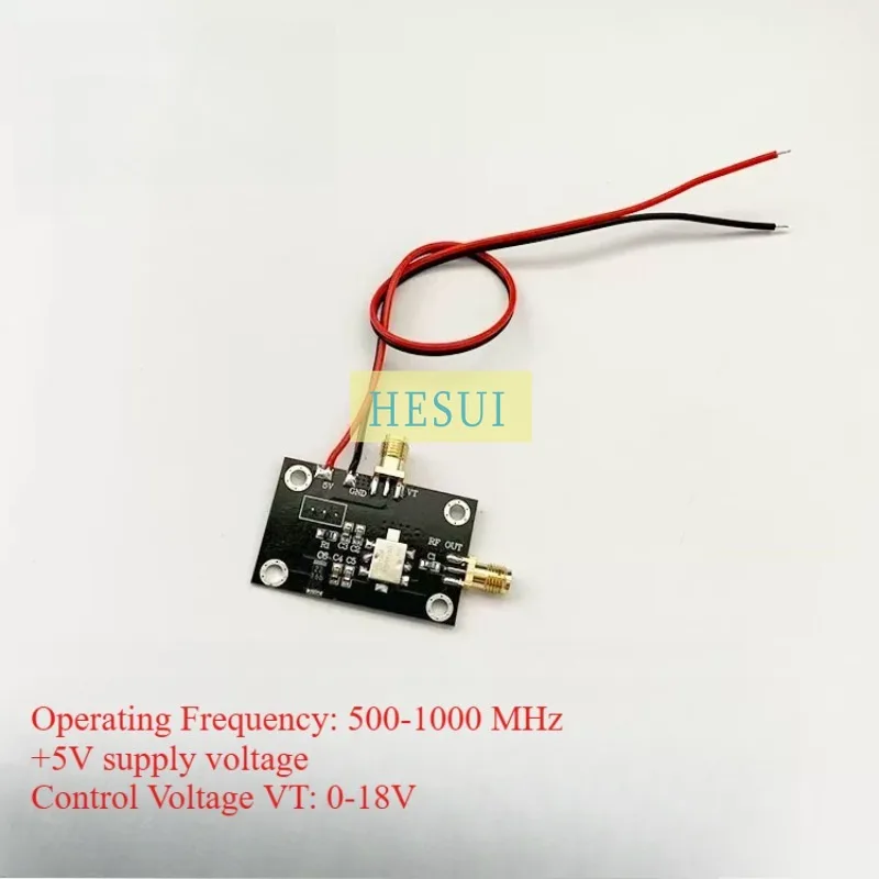 500-1000MHz broadband VCO point frequency, swept output, external VT control, RF voltage controlled oscillator