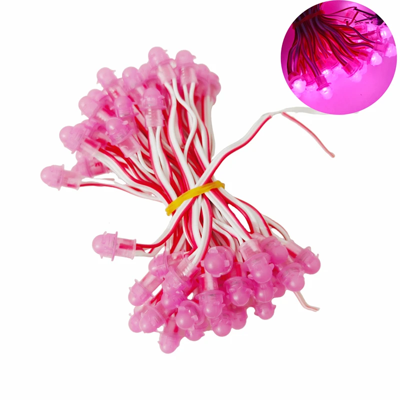 20 سلاسل 50 قطعة لكل سلسلة 9 مللي متر DC12V LED بكسل وحدات Led سلسلة أضواء الإعلان رسالة عرض مصباح الإضاءة لون واحد #2