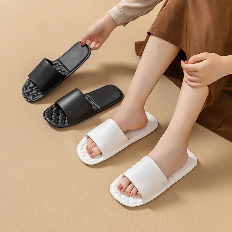 Foldable Travel Slippers Women Portable Non-slip Swimming Men Business Trip Hotel Disposable Slippers Comfortable Couple Shoes