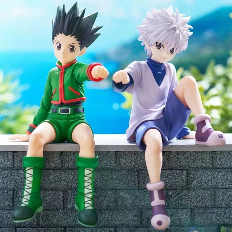 Original FuRyu GON FREECSS HUNTER×HUNTER Killua Zoldyck PVC Anime Figure Collectible Model Statuette Birthday Ornament Toys Gift