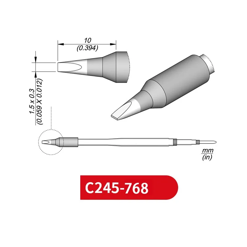 C245-768 Soldering Tips compatible for JBC SUGON AIFEN T245 Handle/Temperature Control Handle