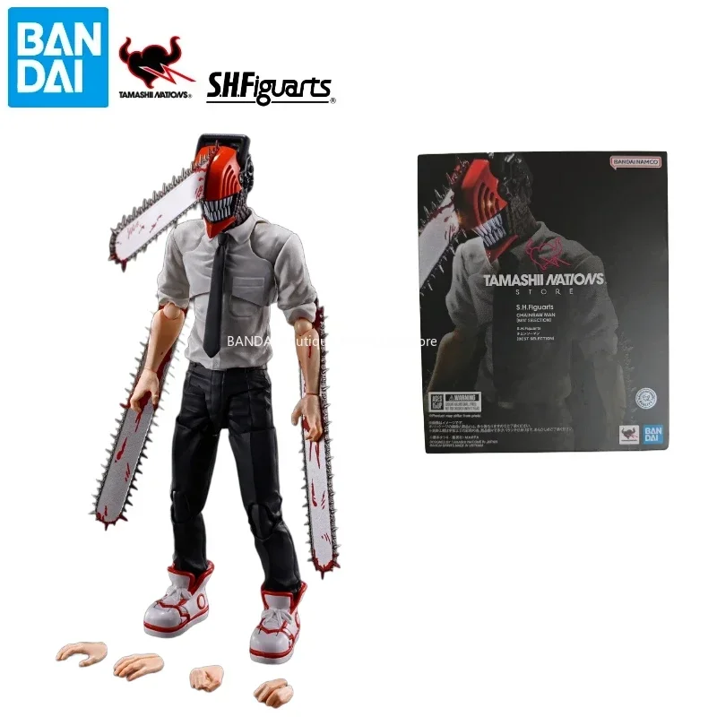 В наличии Новый Bandai SHF Chainsaw Man Series Chainsaw Man [BEST SELECTION] Фигурка Модель Подарок Коллекционная игрушка