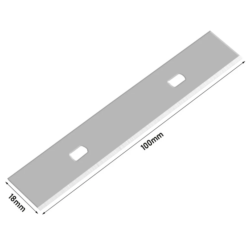 10pcs Stainless Steel Blades Glass Cleaning Spatula Blades Glue Remover Scraper For Floor Ceramic Cleaning Tools 100*18mm