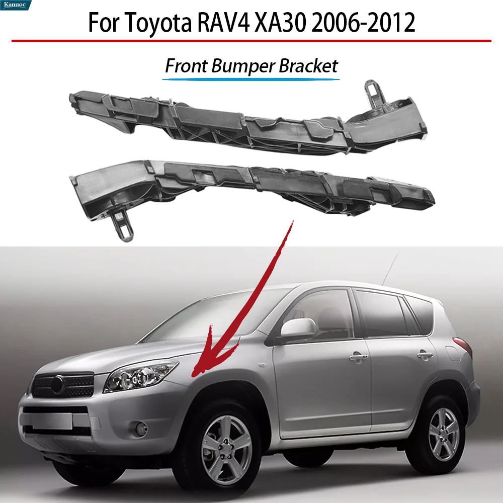 

Кронштейн переднего бампера, левая и правая пара OEM-замены, прочная сталь для Toyota RAV4 XA30 2006-2012