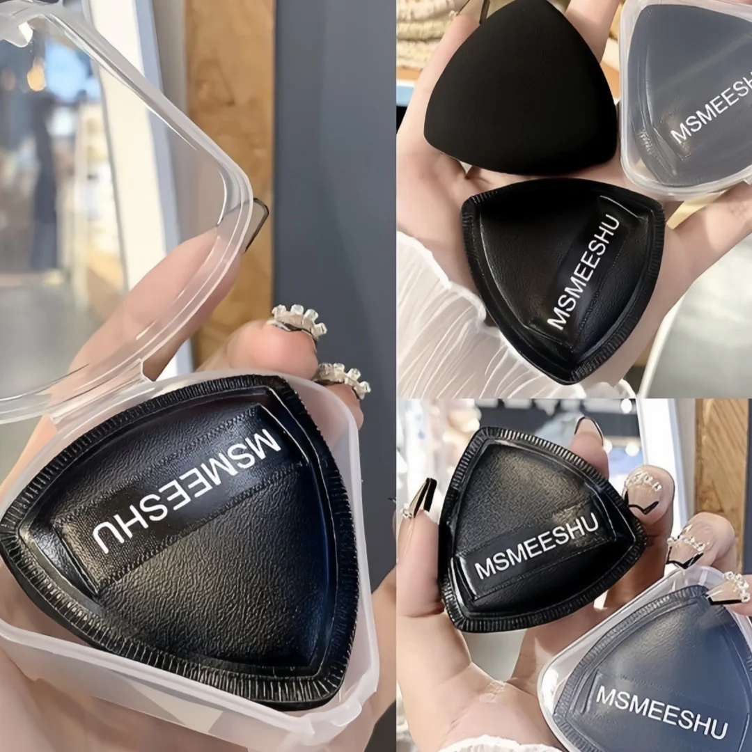 198-MSMEESHU Mishu Bouffée de fil d'ananas noir, coussin d'air pour guimauve, double usage, non sujette pour couper, super douce et adhérente