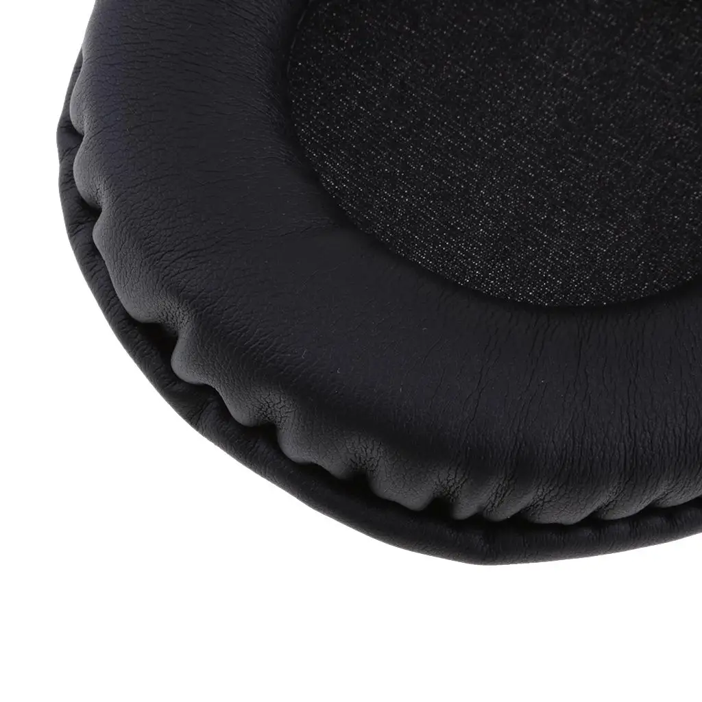 قطعتان من جلد البولي يوريثان البديل لسماعات الرأس 181 K181DJ، باللون الأسود