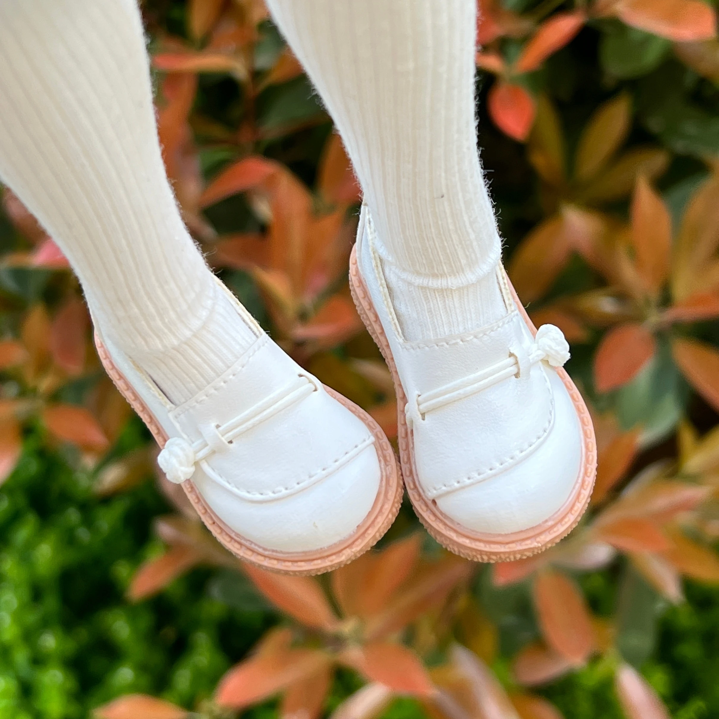 L01-X024 kinderen speelgoed 1/4 MSD BJD DD SD MDD pop schoenen witte kleur Zachte zolen casual schoenen 1 paar